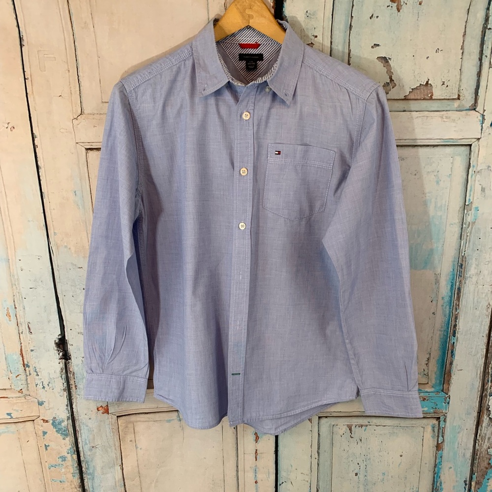 Tommy Hilfiger Blue Button Down Long Sleeve